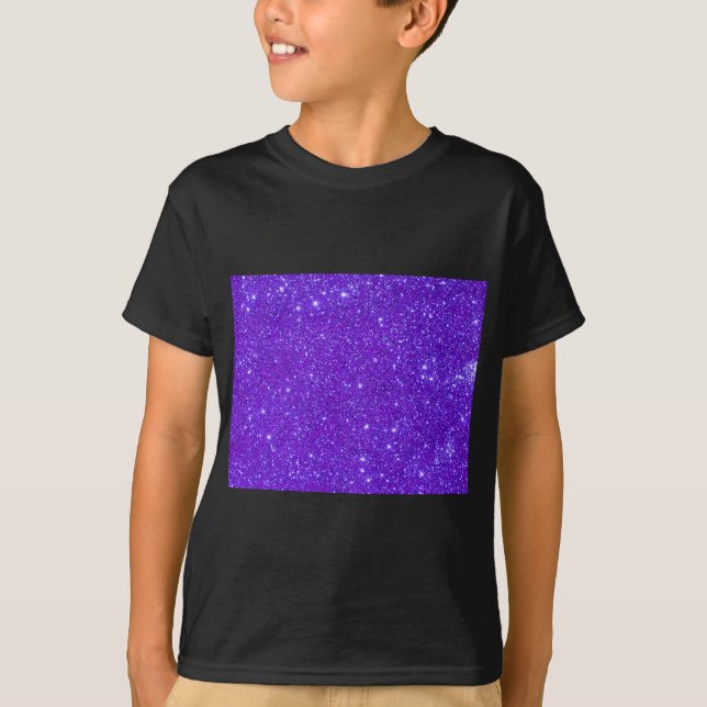 T-shirt Les parties scintillantes pourpres d'étincelle (Devant)