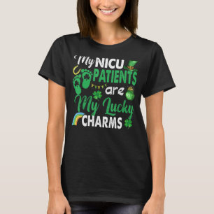 T-shirt Les patients NICU sont mes charmes chanceux NICU N