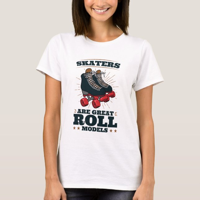 T-shirt Les Patineurs Sont De Grands Modèles De Rouleau Pa (Devant)