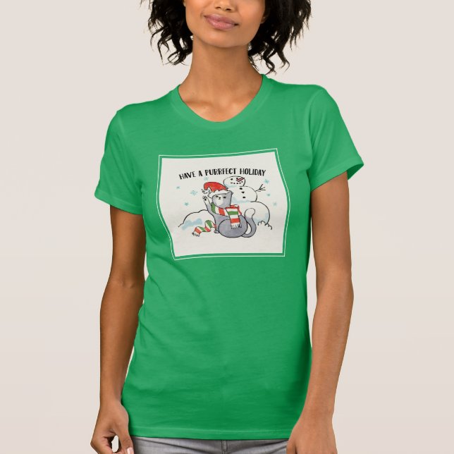T-shirt Les pattes de Père Noël | ont des vacances de (Devant)