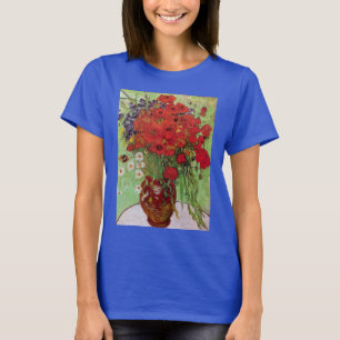 T-shirt Les pavots rouges et les marguerites de Vincent va