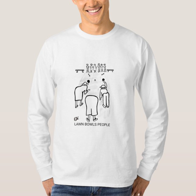 T-shirt Les People de Lawn Bowls (Devant)