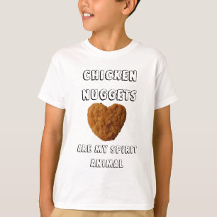 T-shirt Les pépites de poulet sont mon animal d'esprit