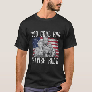 T-shirt Les Pères Fondateurs Trop Cool Pour La Règle Brita