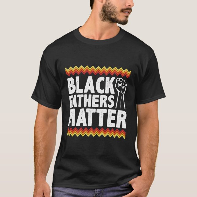 T-shirt Les Pères Noirs Matière Papa Noir Fierté Mois d'hi (Devant)