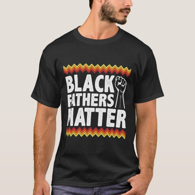 T-shirt Les Pères Noirs Matière Papa Noir Fierté Mois d'hi (Devant)