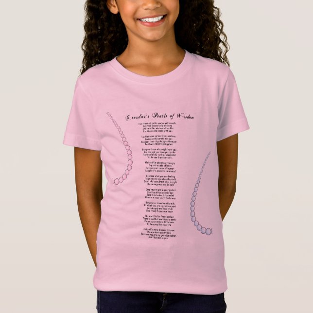 T-Shirt Les perles de la grand-maman de la sagesse T (Devant)