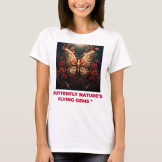 T-shirt Les perles volantes de la nature papillon