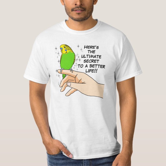 T-shirt Les perruches rendent la vie meilleure (Devant)