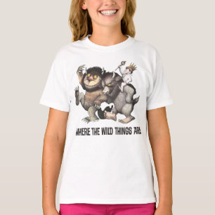 T-shirt Les personnages de Là où les choses sauvages sont