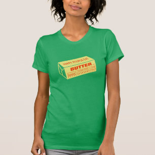 T-shirt Les personnes heureuses mangent du beurre (rouge)