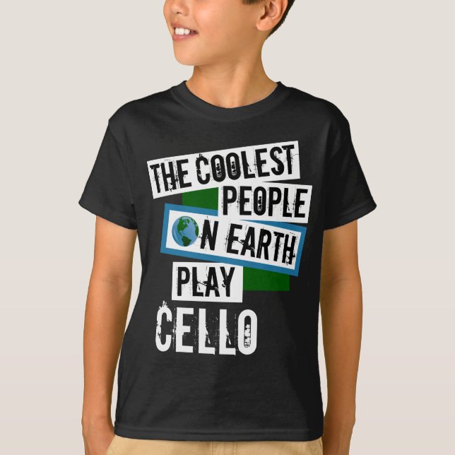 T-shirt Les personnes les plus fraîches sur le violoncelle (Devant)