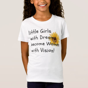 T-Shirt Les Petites Filles Deviennent Des Femmes Fortes T-