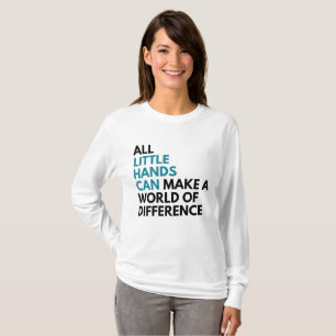T-shirt Les petites mains mettent en boîte les femmes 2