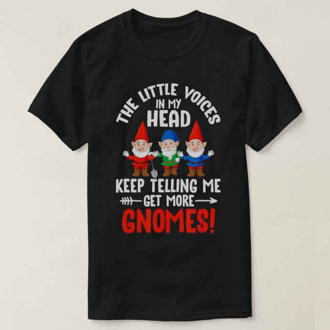 T-shirt Les Petites Voix Dans Ma Tête Continuent À Me Dire (Design devant)