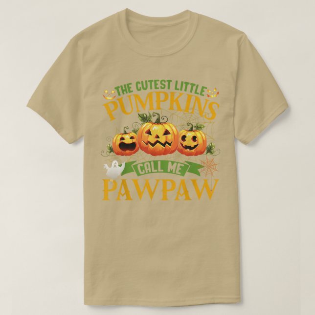 T-shirt Les petits Citrouilles les plus mous m'appellent C (Design devant)