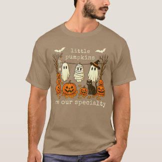 T-shirt Les petits citrouilles rétro sont notre spécialité