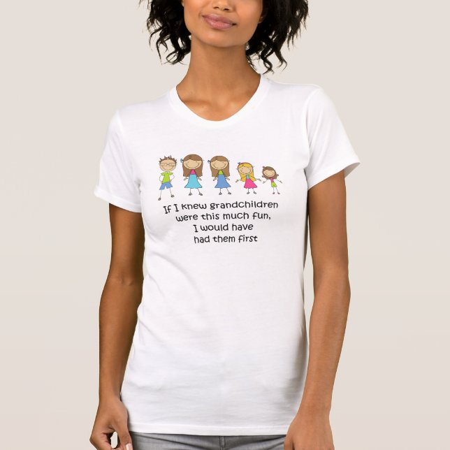 T-shirt Les petits-enfants les auraient eus le premier (Devant)