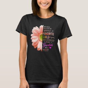 T-shirt Les petits-enfants sont ma fête préférée des maman