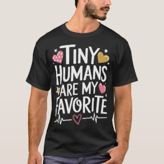 T-shirt Les petits humains sont mon infirmière pédiatrique