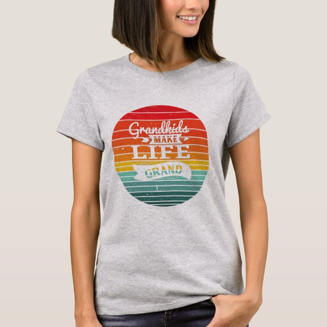 T-shirt Les petits rétro font la vie grand (Devant)