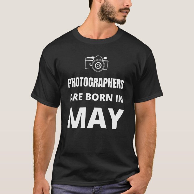 T-shirt Les photographes sont nés en mai (Devant)