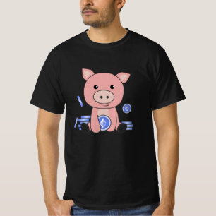 T-shirt Les pièces de l'Ethereum Piggy Bank Hodl tiennent