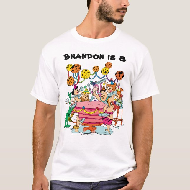 T-shirt Les Pierrafeu | Anniversaire (Devant)