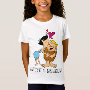 T-Shirt Les Pierrafeu Betty Kissing Barney