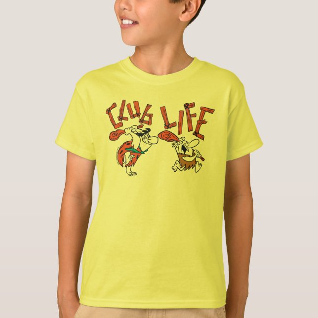 T-shirt Les Pierrafeu | Fred & Barney - Club Life (Devant)