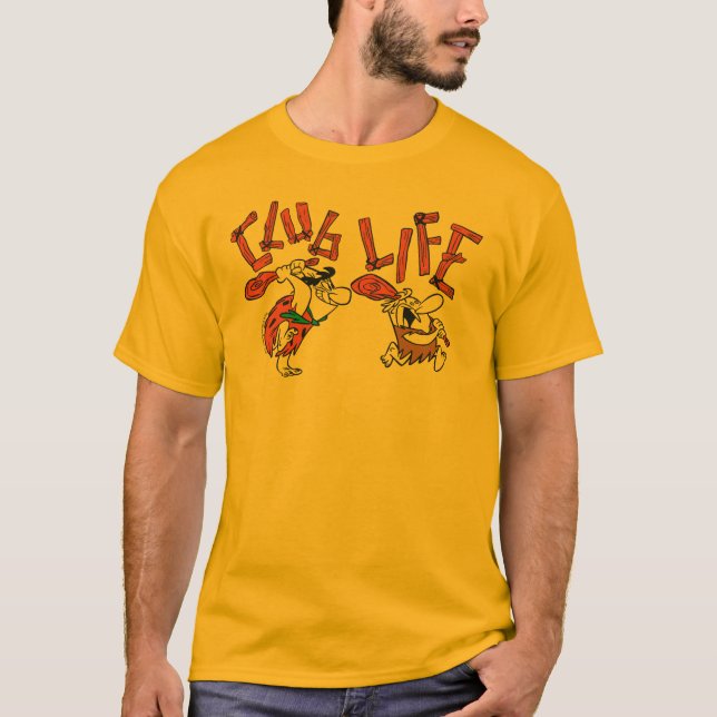 T-shirt Les Pierrafeu | Fred & Barney - Club Life (Devant)