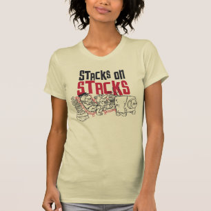 T-shirt Les Pierrafeu Fred & Barney - Stations sur piles