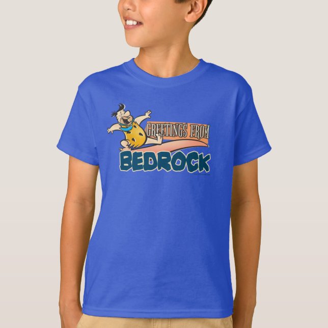 T-shirt Les Pierrafeu | Fred - Salutations De Bedrock (Devant)