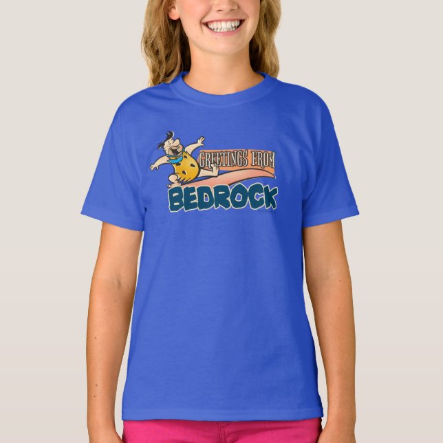 T-shirt Les Pierrafeu | Fred - Salutations De Bedrock (Devant)