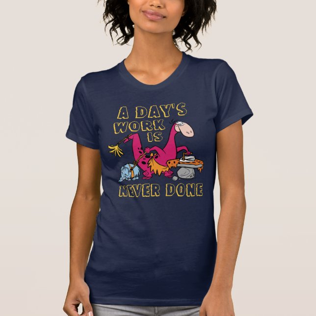 T-shirt Les Pierrafeu | Maison de nettoyage Dino (Devant)