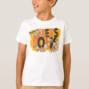 T-shirt Les Pierrafeu Tout le monde, on fait le rock