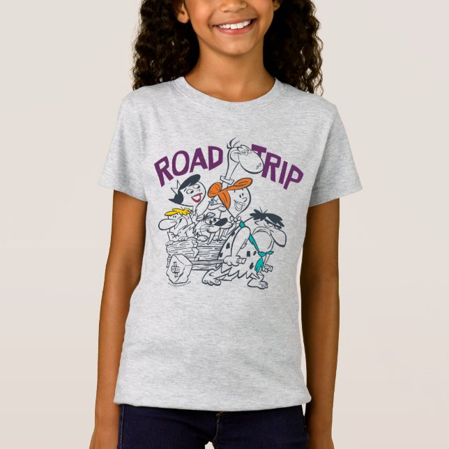 T-Shirt Les Pierrafeu | Voyage routier (Devant)