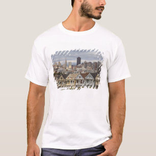 T-shirt Les Pink Ladies, maisons de style victorien