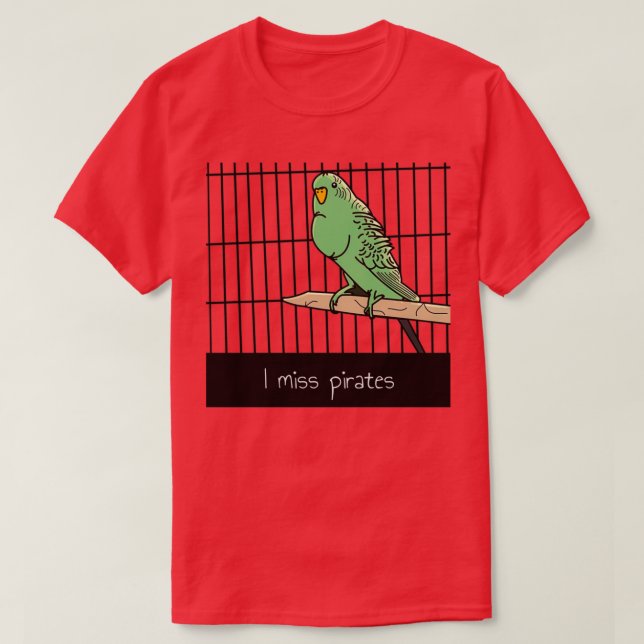 T-shirt Les pirates me manquent (Design devant)