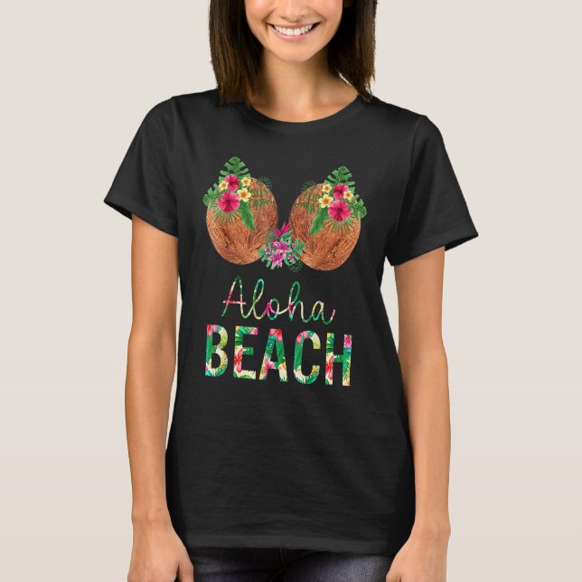 T-shirt Les plages d'Aloha Bra Hawaii Coconut Bra été (Devant)