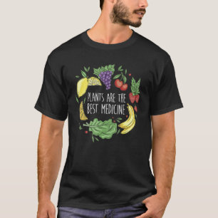 T-shirt Les plantes sont le meilleur médicament  végétarie