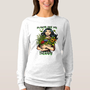 T-shirt Les plantes sont ma thérapie   Drôle Plante toxico