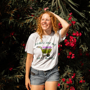 T-shirt Les plantes sont Mes compagnons de sol, Moderne