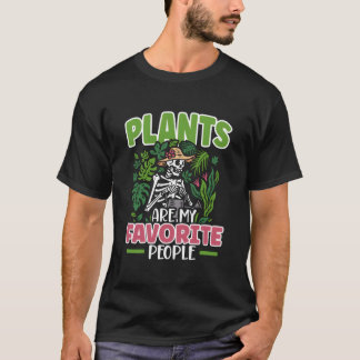 T-shirt Les plantes sont mes personnes préférées Jardinier