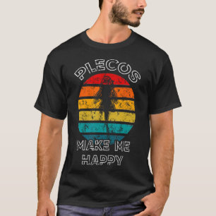 T-shirt Les Plécos Me Rendent Heureux Poisson Suceur Pleco