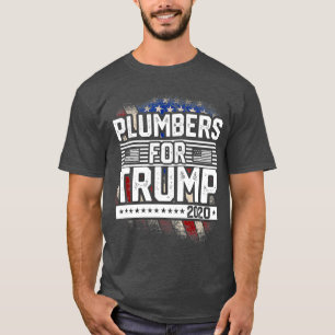 T-shirt Les plombiers de Trump 2020 rééliront le partisa