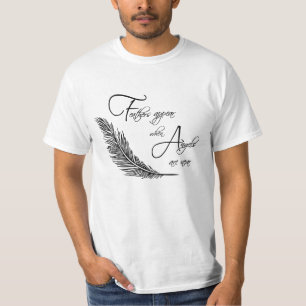 T-shirt Les Plumes Apparaissent Lorsque Les Anges Sont Prè
