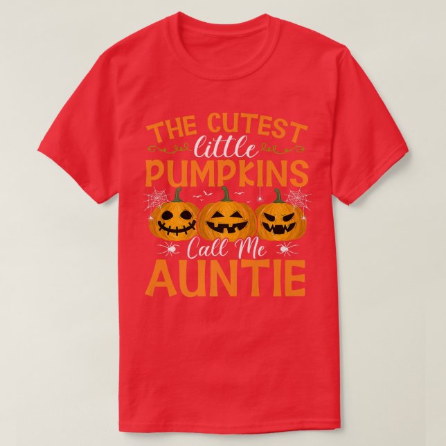 T-shirt Les plus petits Citrouilles m'appellent Tante Hall (Design devant)