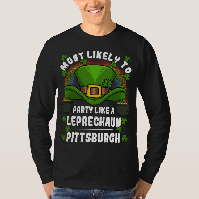 T-shirt Les plus probables à la fête Leprechaun St. Patric (Devant)
