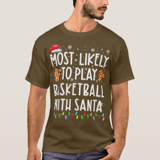 T-shirt Les Plus Probables De Jouer Au Basket Avec La Fami